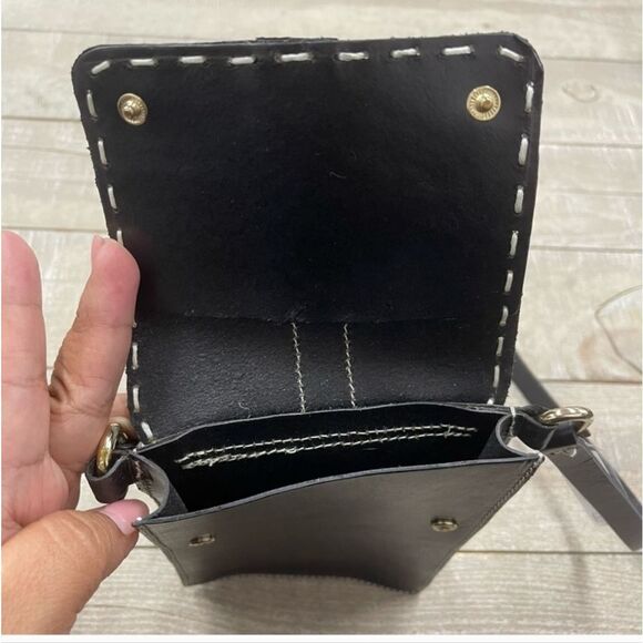 Michael Kors Hamilton Lock Leather Belt Bag In Navy & Silver NWT sz M - Picture 3 of 5